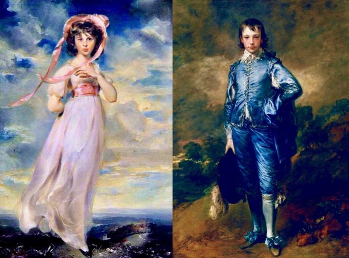 Pinkie by Thomas Lawrence and The Blue Boy by Thomas Gainsborough at The Huntinton