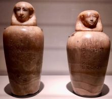 Canopic jars (Egypt approx. 1550-1069BC)