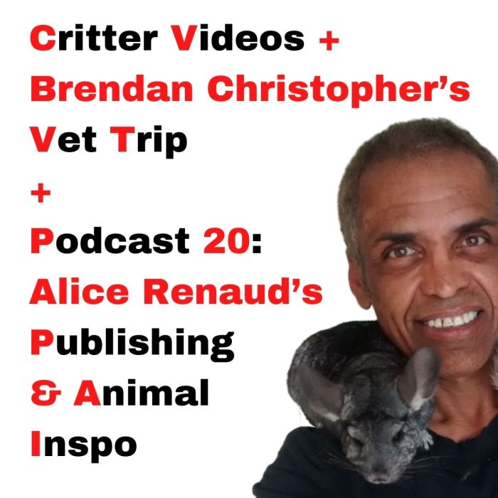 Photo of Blogger/Educator Brendan Christoper and a chinchilla. 